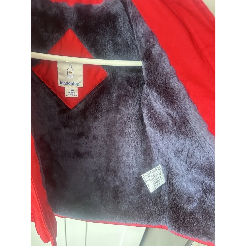 Vintage london‎ fog sailor red winter coat Dress 18M